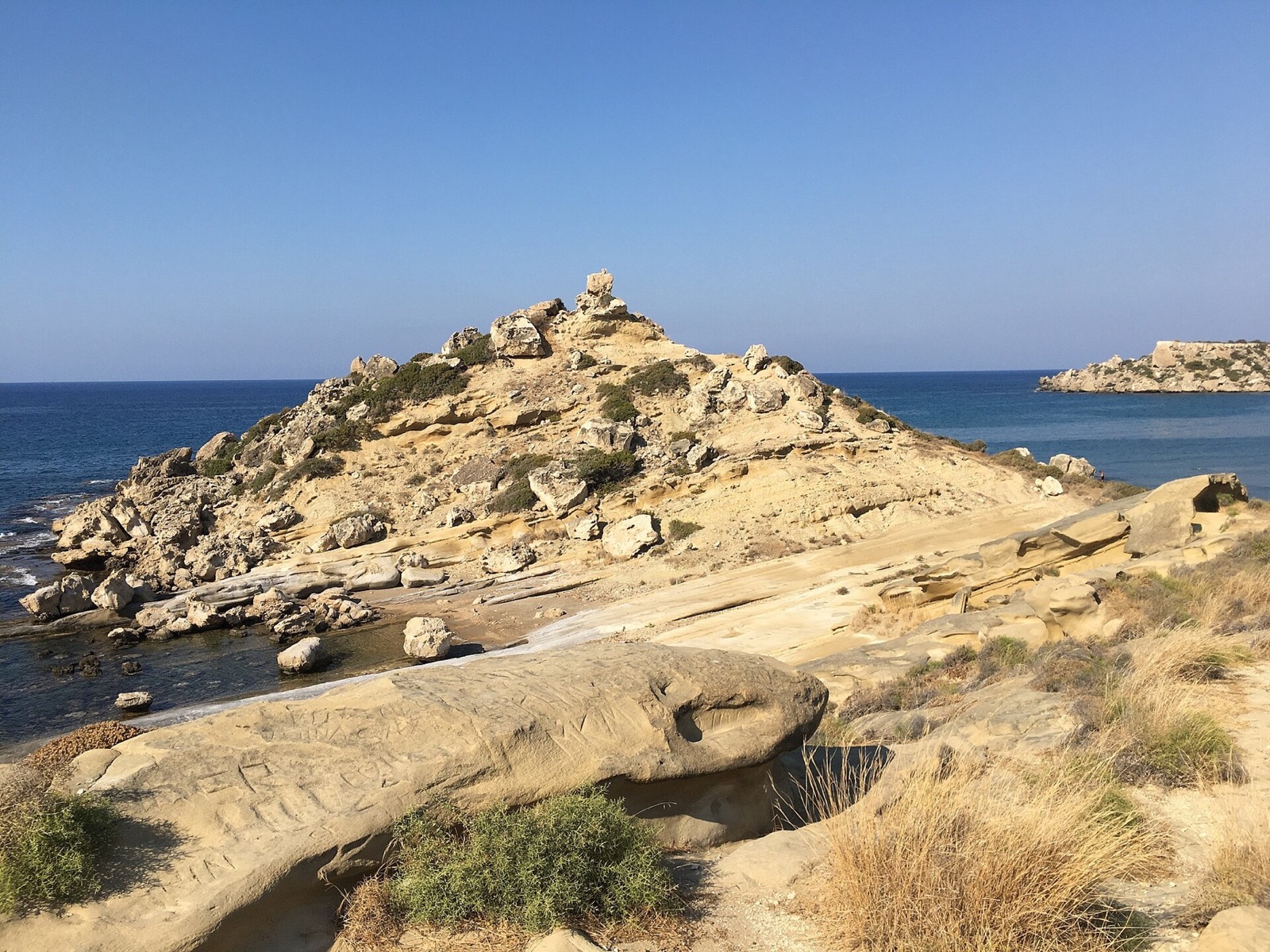 Sandy coastline at Alagadi Turtle Beach