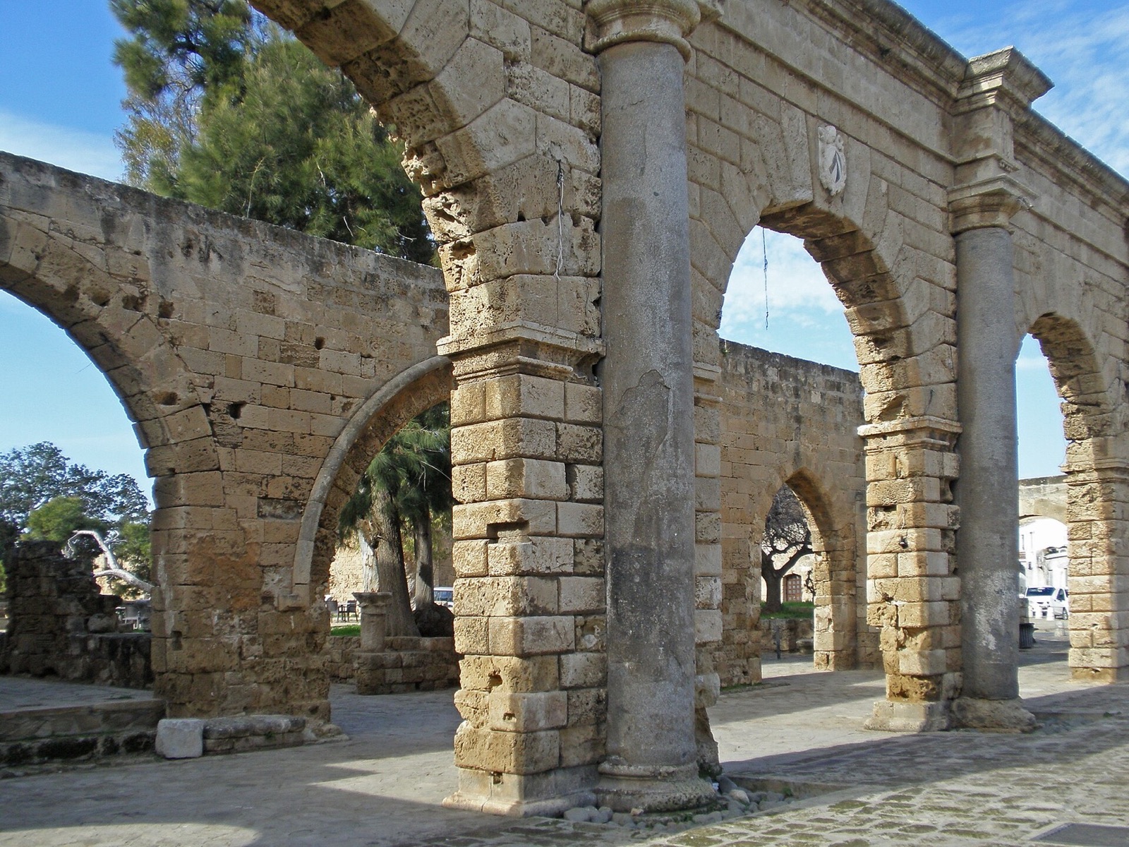 Columns of the Venetian Palace ruins
