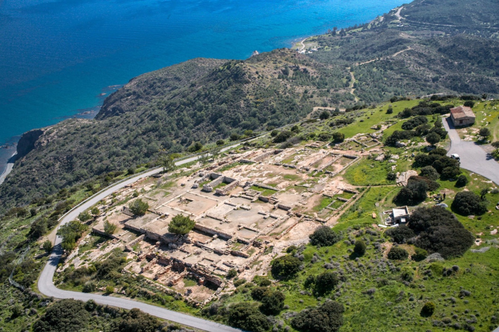 Ruins of Vouni Palace above the western coast